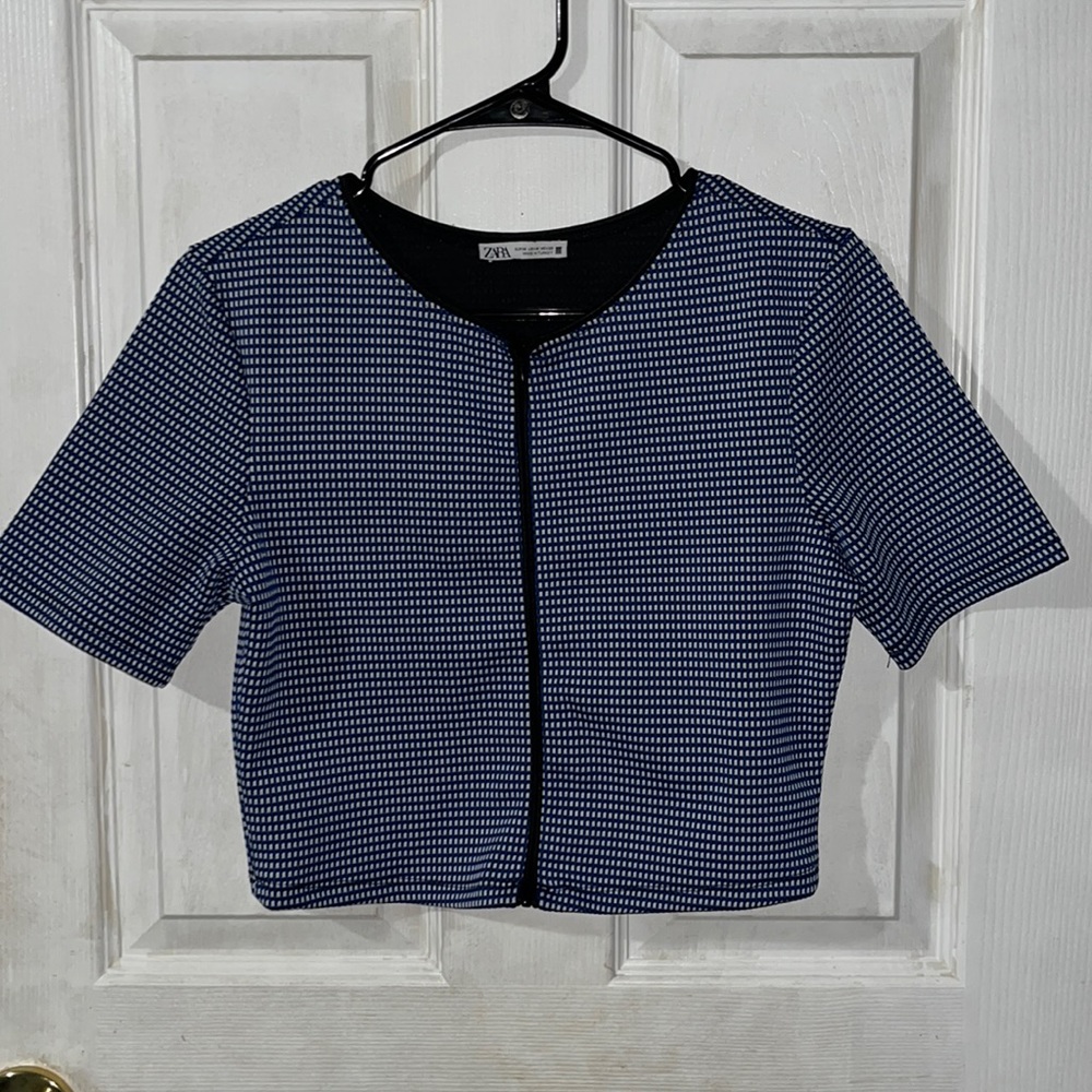 Zara zip up crop